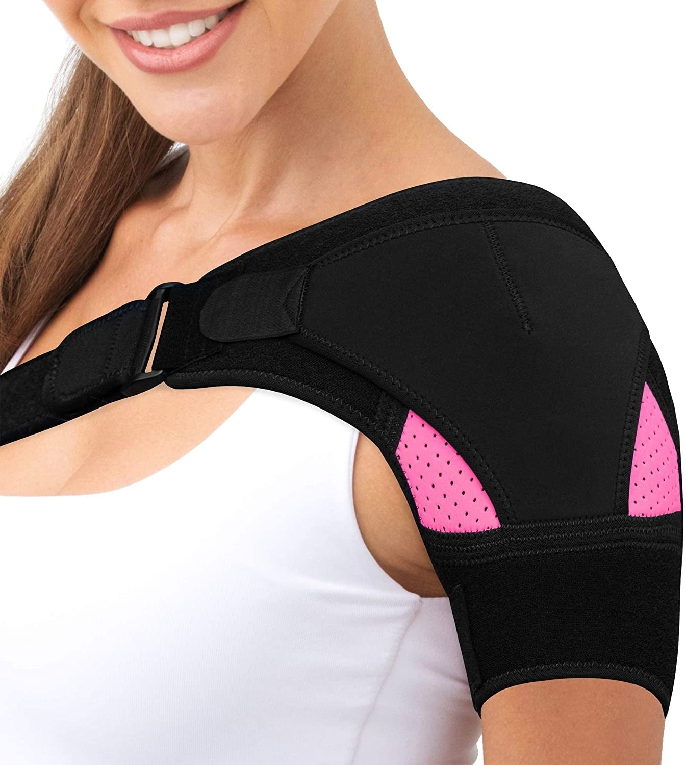 Support shoulder pad with gentle compression