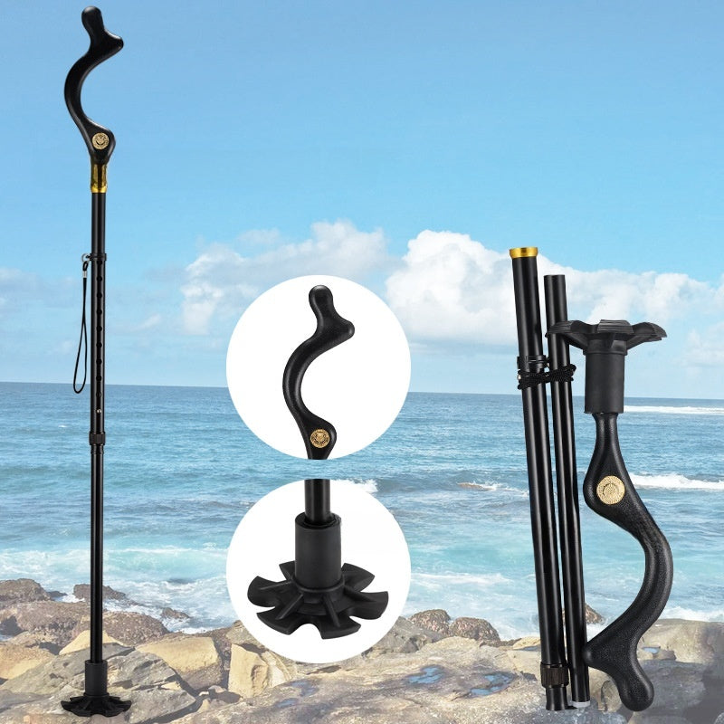 Ergonomic Folding Walking Stick Ultra Light