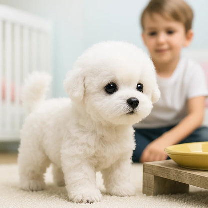 Realistic Electronic Puppy Plush Toy