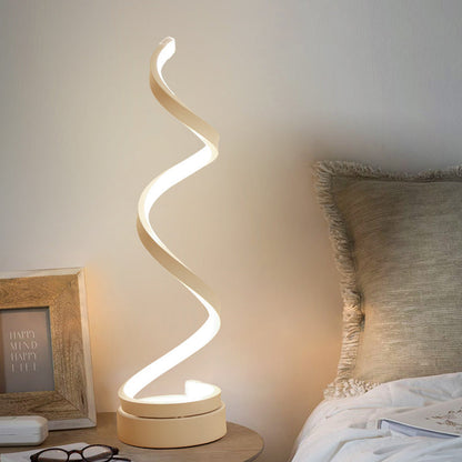 Elegant Spiral LED Desk Lamp