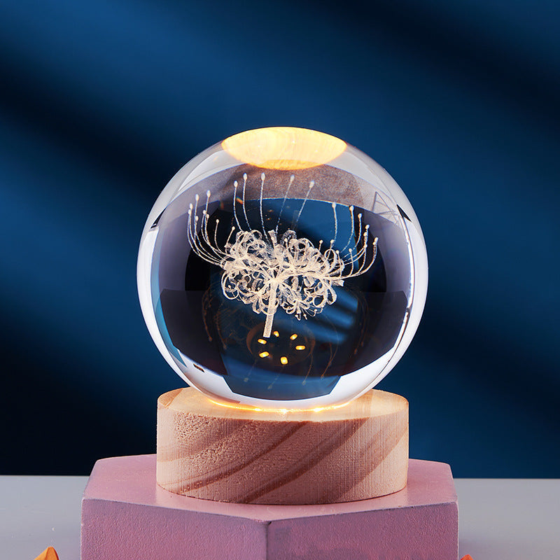 Elegant Crystal Night Lamp