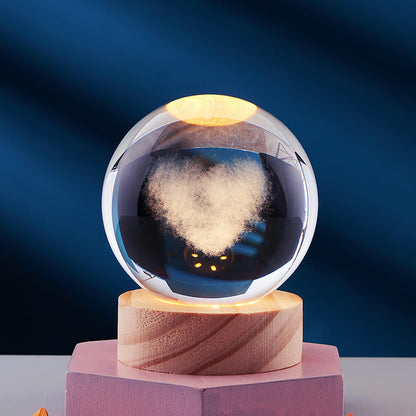 Elegant Crystal Night Lamp