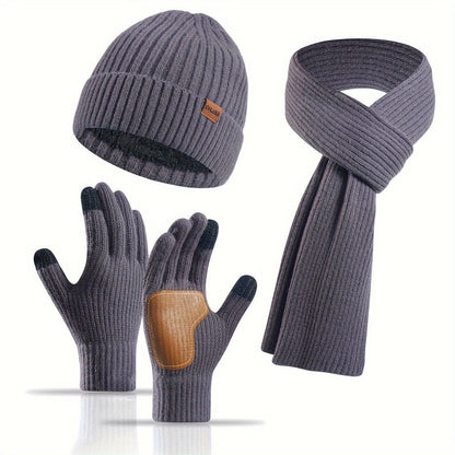 3-Piece Warm and Comfortable Knitted Winter Set