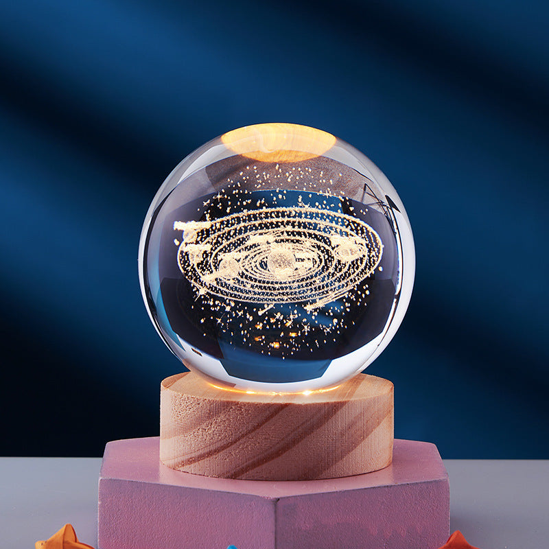 Elegant Crystal Night Lamp