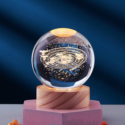 Elegant Crystal Night Lamp