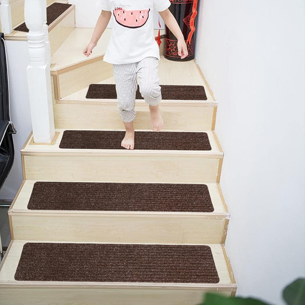 Self-Gripping Non-Slip Stair Mats - Set of 15