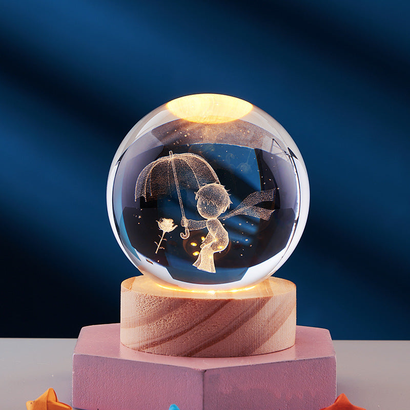 Elegant Crystal Night Lamp