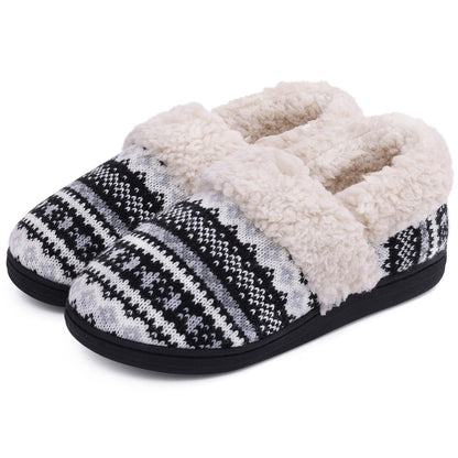 Soft and warm plush house slippers