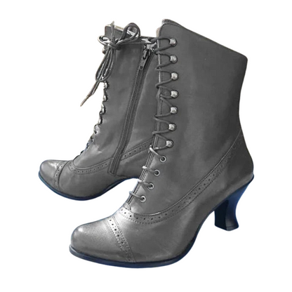 Bottines Féminines Noir PU Élégantes - Marcherelle