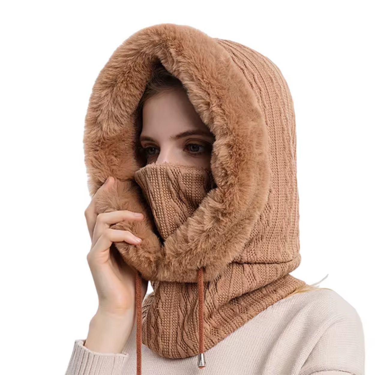 3-in-1 Polar Fleece Balaclava, Scarf, and Hat