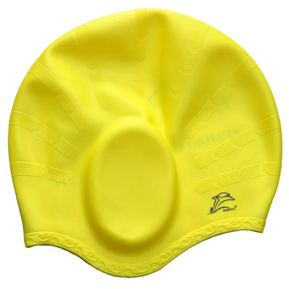 Waterproof Rubber Shower Cap with Ear Protection