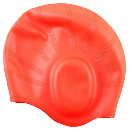 Waterproof Rubber Shower Cap with Ear Protection