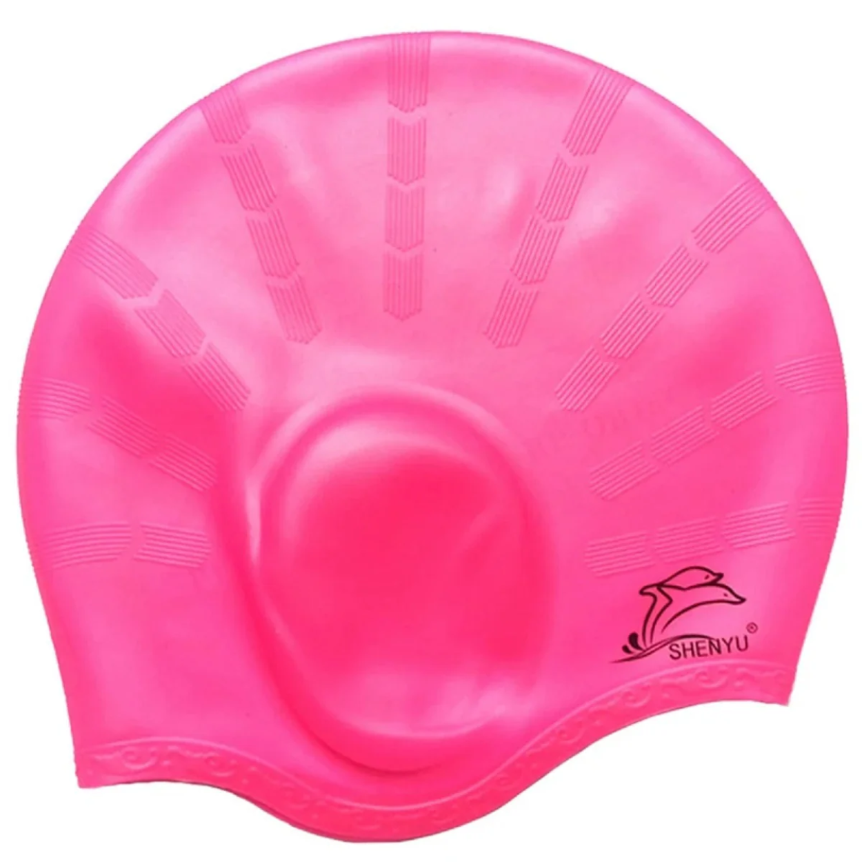 Waterproof Rubber Shower Cap with Ear Protection