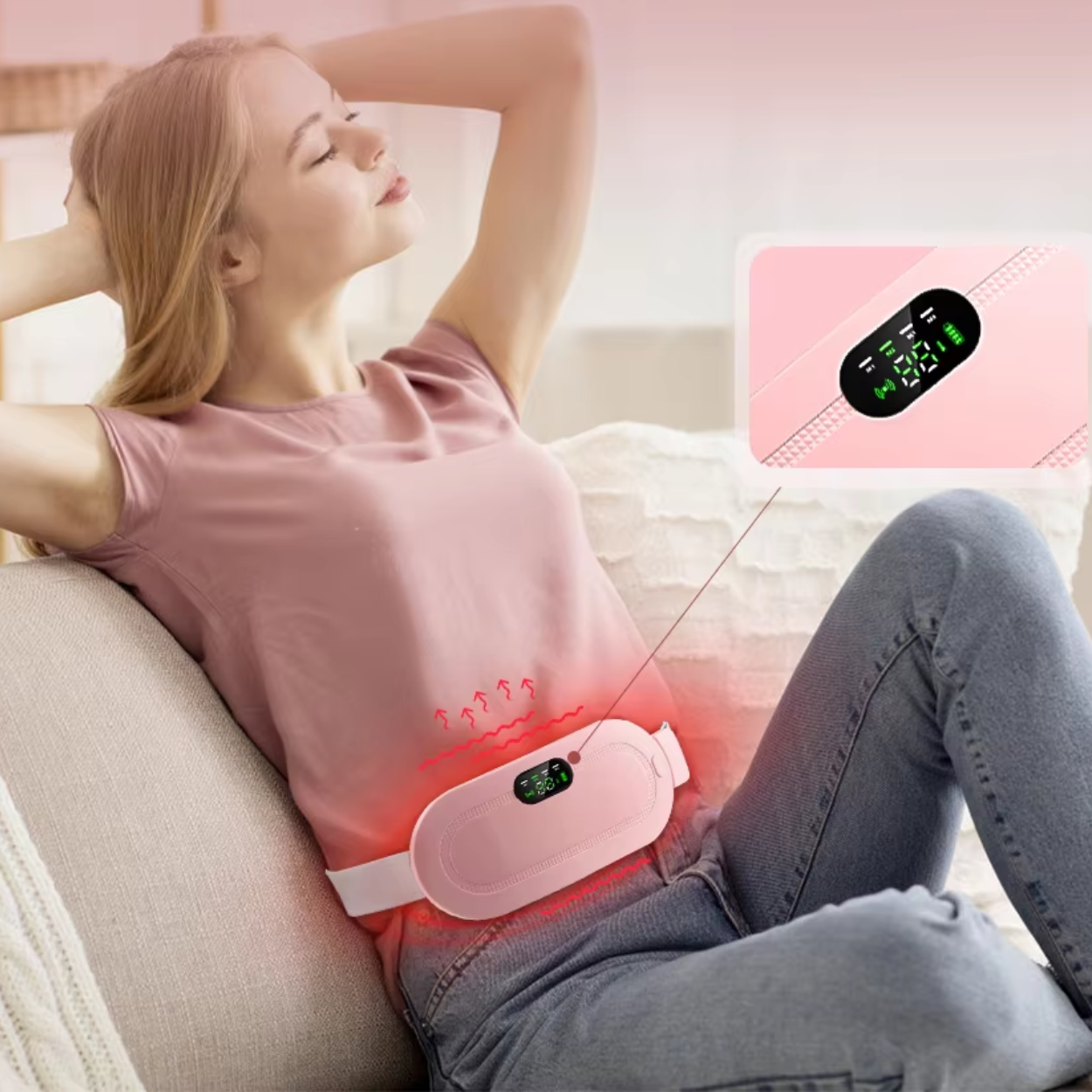 Warm and Relaxing Heating Belt for Stomach