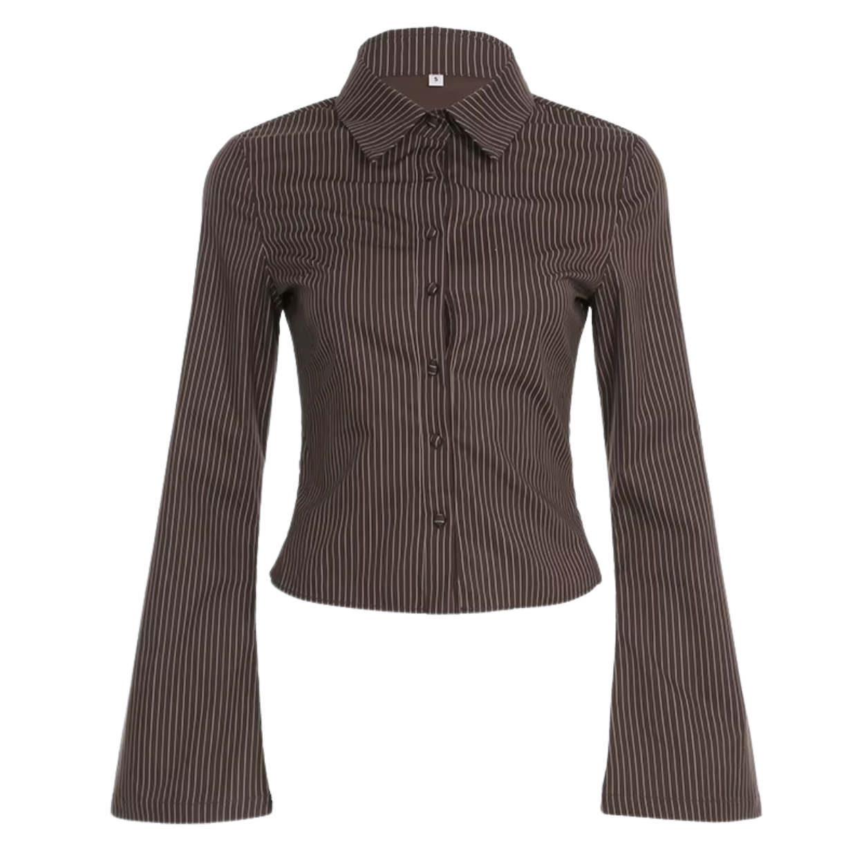 Elegant Brown Striped Blouse for Women