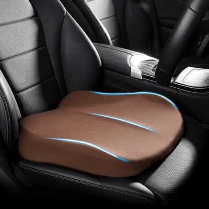 Ergonomic Car Seat Cushion with Memory Foam for a Comfortable Back