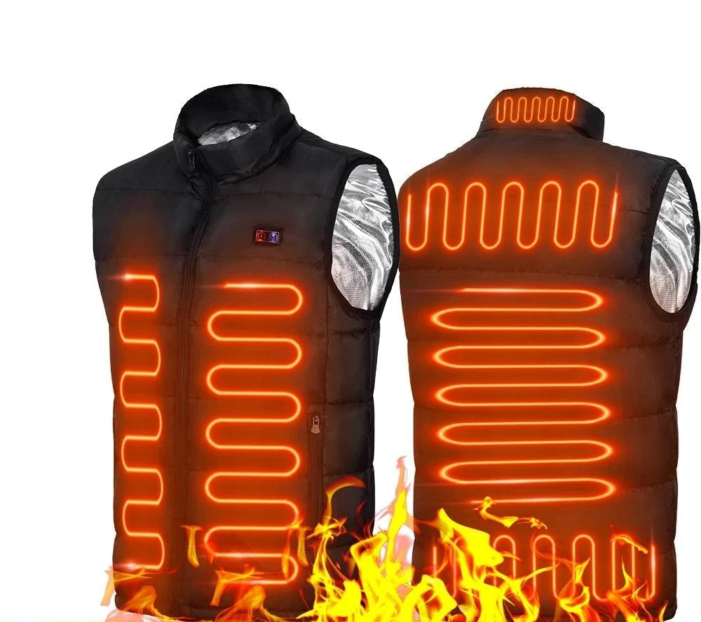 Gilet Chauffant Réchargeable 9 Zones de Chaleur - Foivo