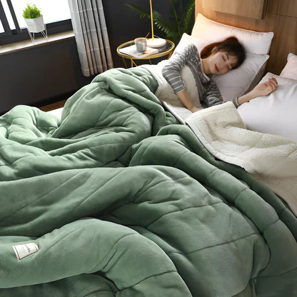 Cozy Sherpa Blanket for Restorative Sleep