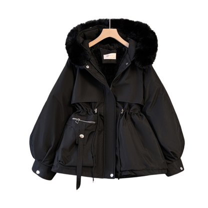 Women's Winter Parka with Hood and Warm Lining