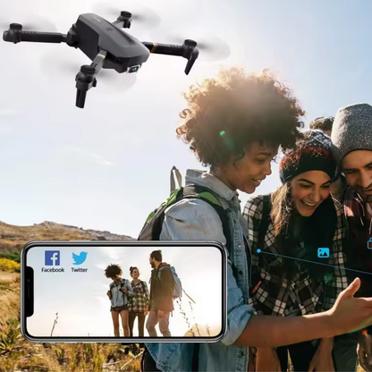 4K WiFi Drone with Dual Wide-Angle Stabilized Lenses