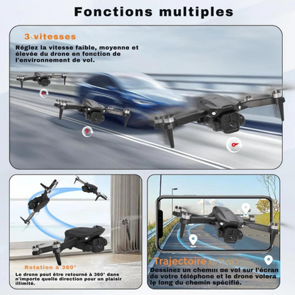Marcherelle™ | Portable drone with dual camera – Intelligent stabilization and live video