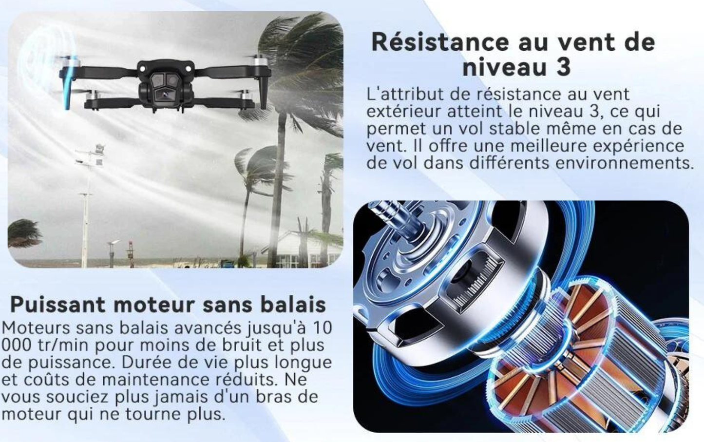 Marcherelle™ | Portable drone with dual camera – Intelligent stabilization and live video