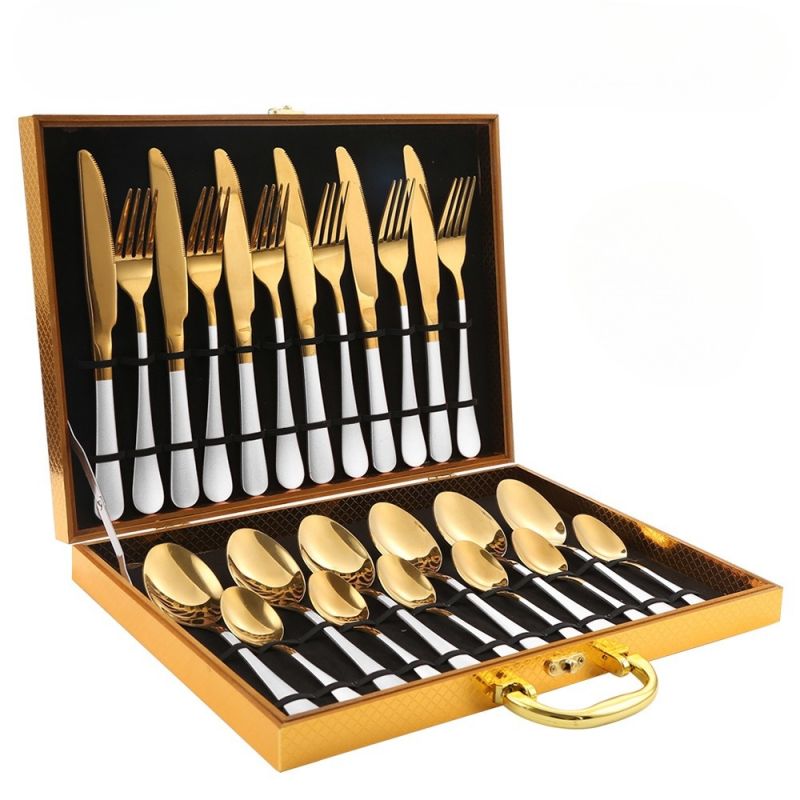 Elegant Stainless Steel Utensils 24 Pieces