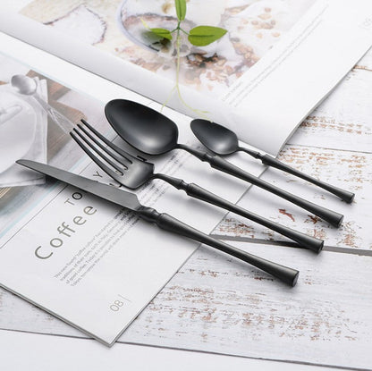 Elegant Stainless Steel Utensils 24 Pieces