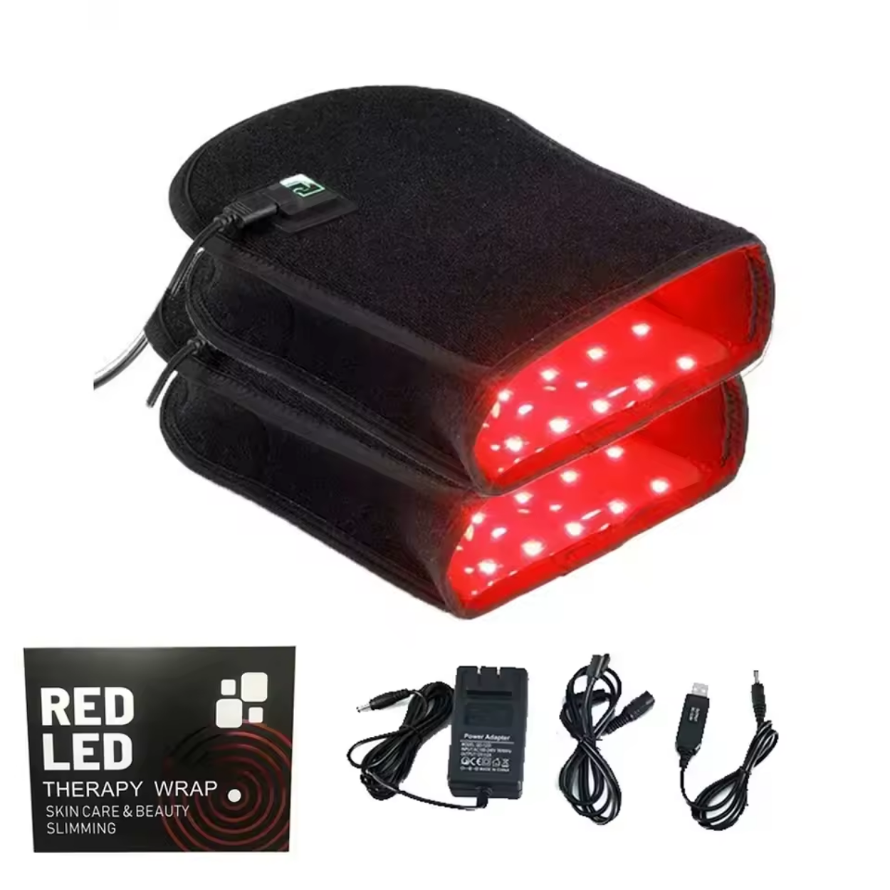 Heated Red LED and Infrared Light Therapy Gloves