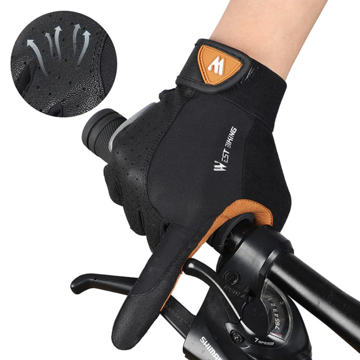 Heated and Waterproof Winter Cycling Gloves