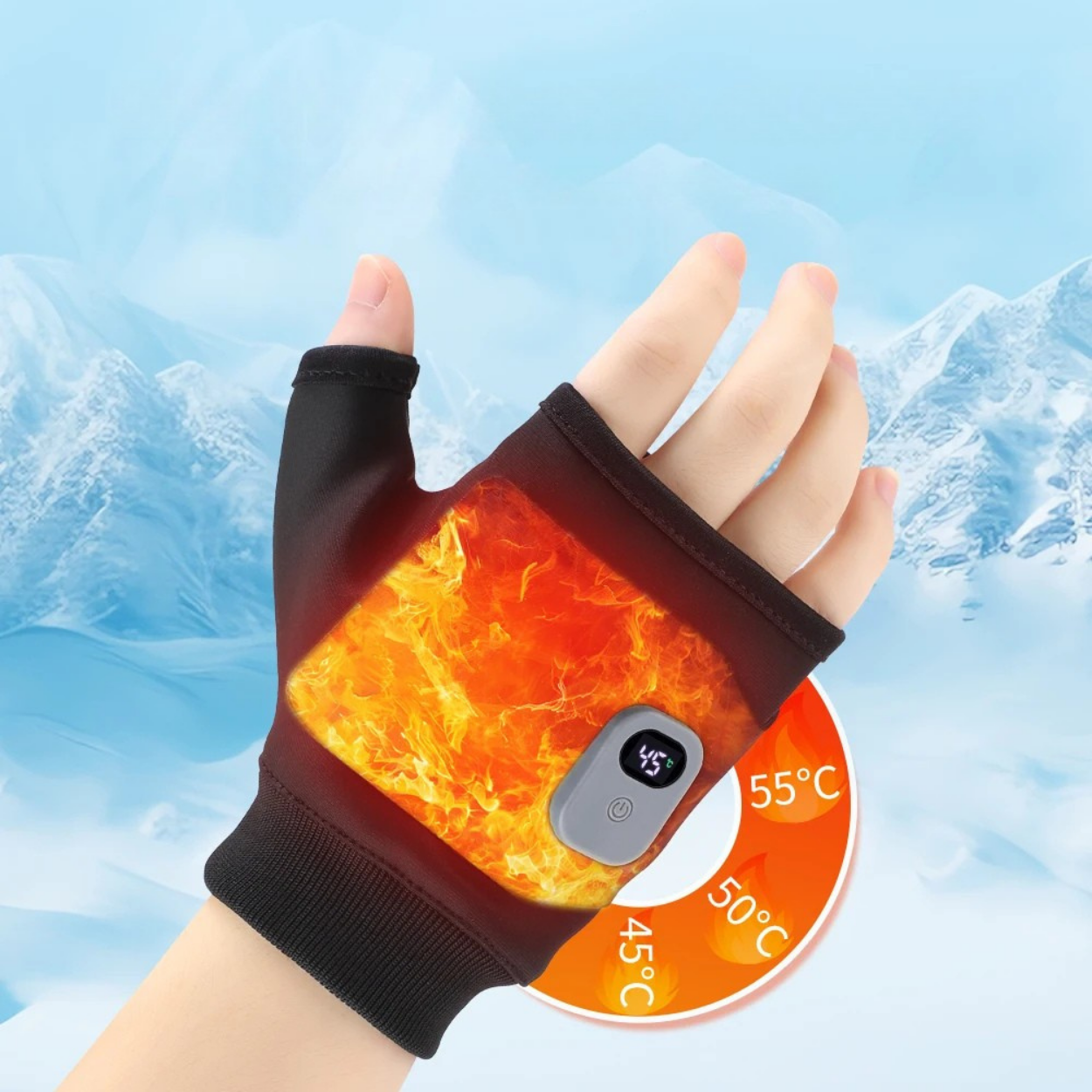 Electric Heated Gloves with 3 Adjustable Heat Levels