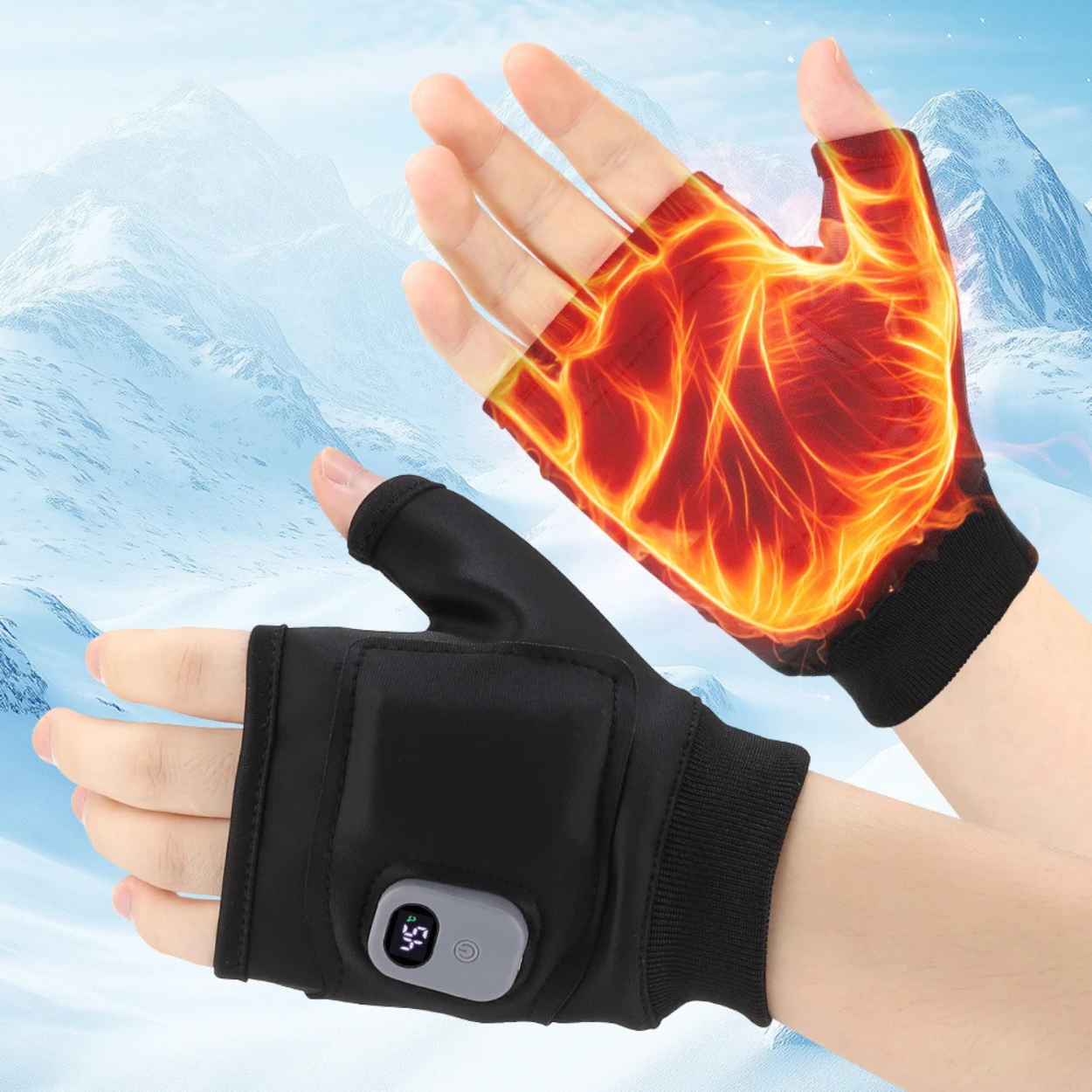 Electric Heated Gloves with 3 Adjustable Heat Levels