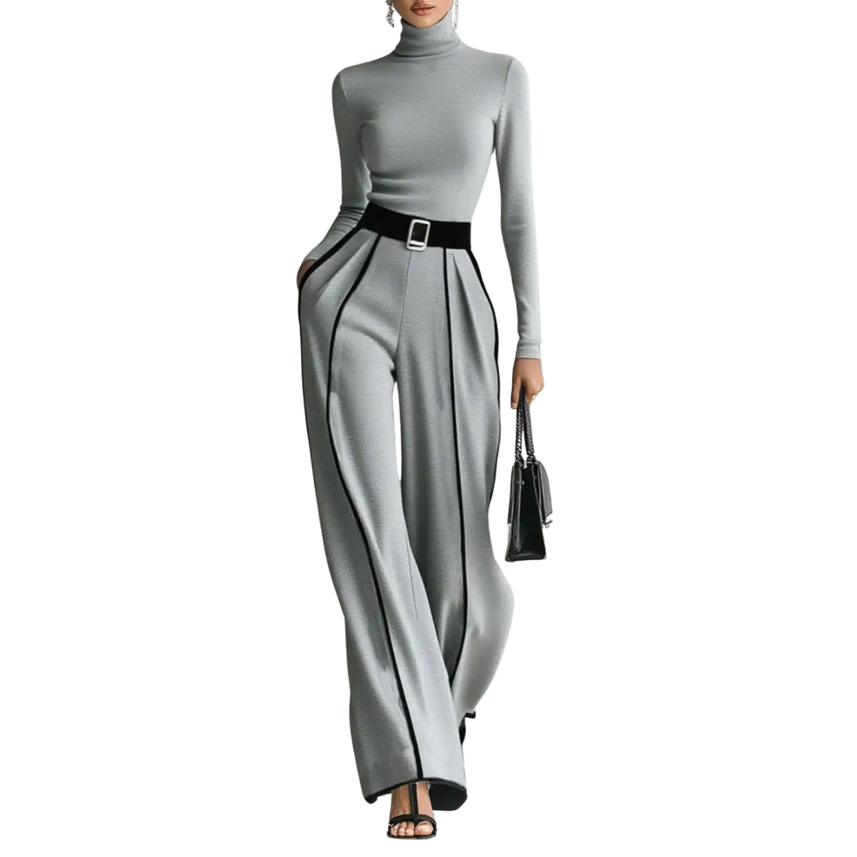 Elegant and Chic Women's Two-Piece Suit