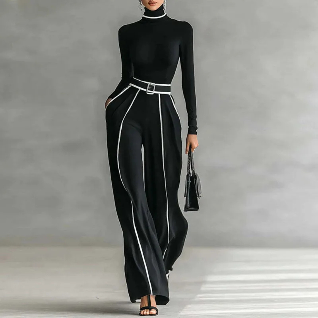 Elegant and Chic Women's Two-Piece Suit