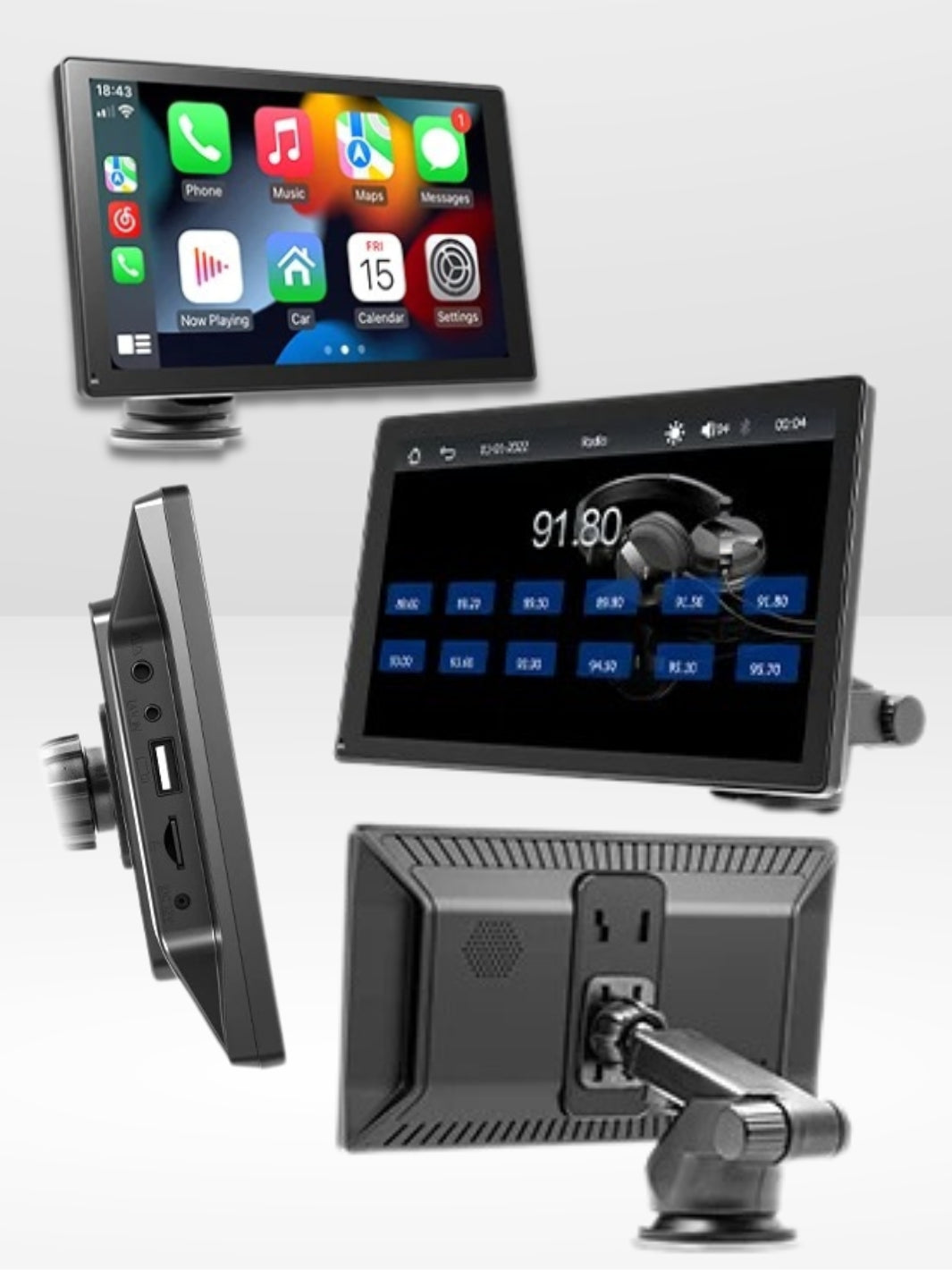 Marcherelle™ – Autoradio CarPlay Sans Fil 9” Écran Tactile HD