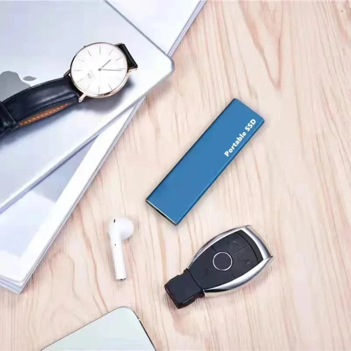 Marcherelle™ – Disque Dur Externe Compact & Compatible Multi Appareils