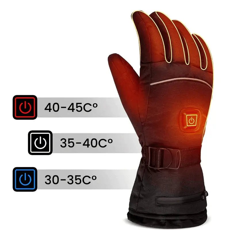 Marcherelle™ – Gants d'hiver Chauffants Électriques pour Moto, Vélo & Ski