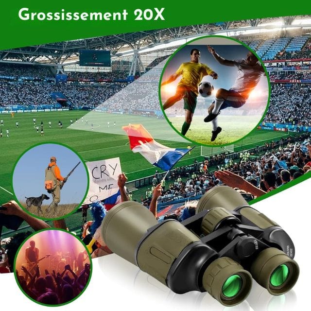 Marcherelle™ – Jumelles 20x50 HD Vision Nocturne Randonnée FMC Haute Définition