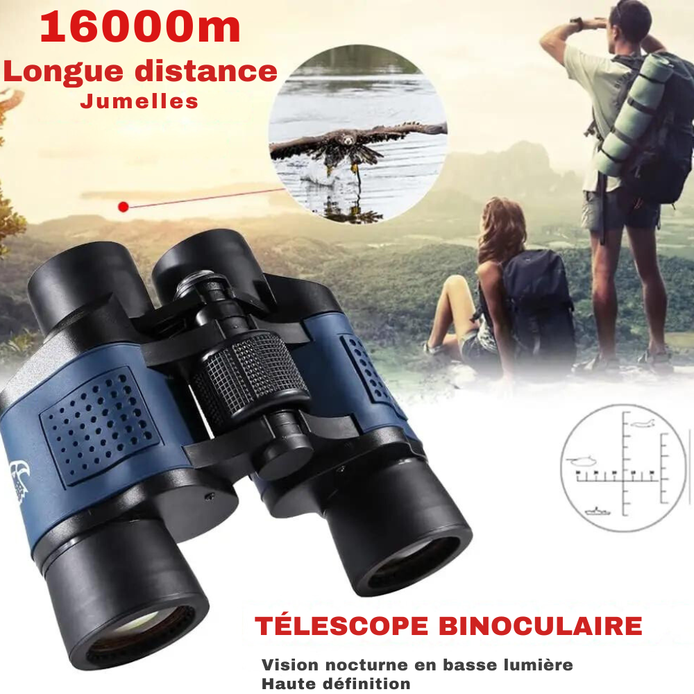 Marcherelle™ – Jumelles 80x80 Longue Portée Vision Nocturne pour Randonnée & Chasse