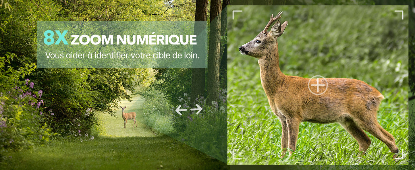 Marcherelle™ – Jumelles Vision Nocturne Infrarouge 300M avec Zoom 8X