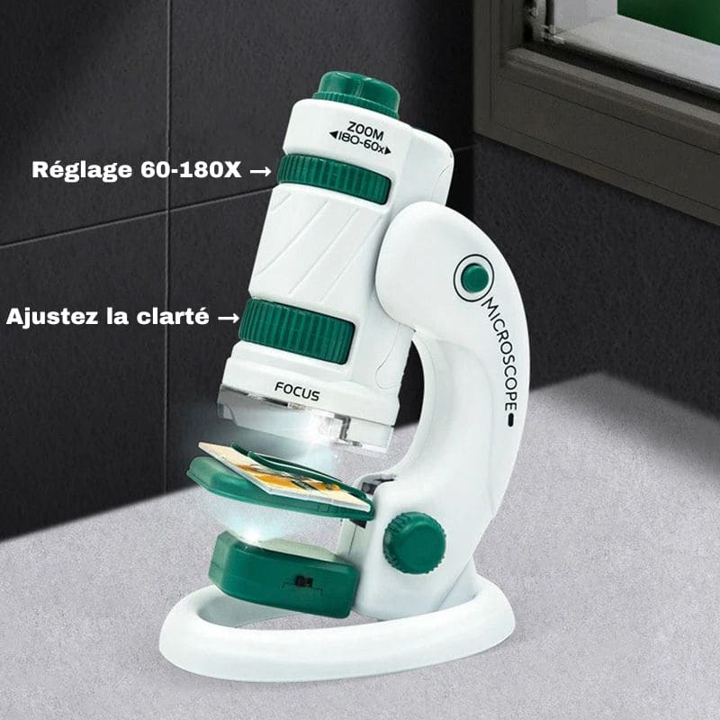 Marcherelle™ – Microscope de Poche Enfant pour Premières Explorations