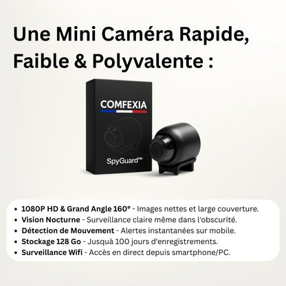 Marcherelle™ – Mini Caméra Espion HD avec Vision Nocturne et Détection de Mouvement