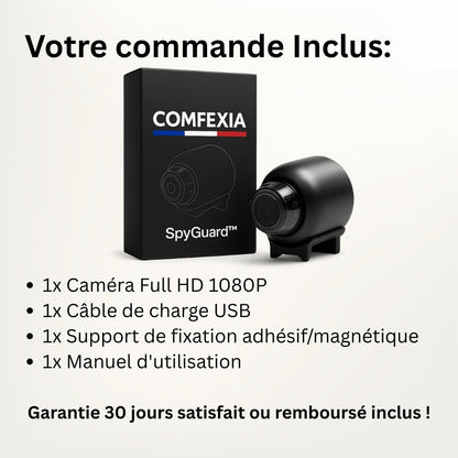 Marcherelle™ – Mini Caméra Espion HD avec Vision Nocturne et Détection de Mouvement