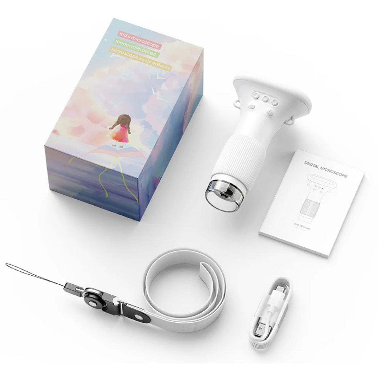 Children's Microscope with Color Digital Screen