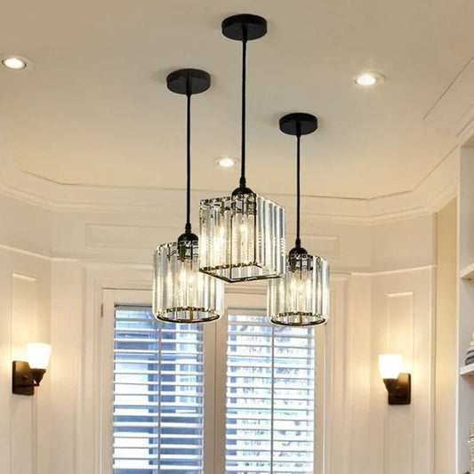 Luminaire Cristal Luxe Suspendu - Santeova