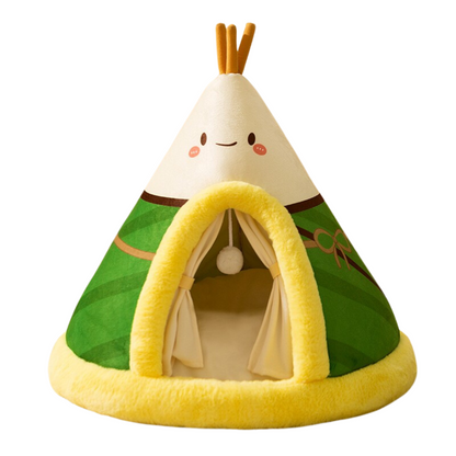 Cozy Tent-Shaped Cat Shelter
