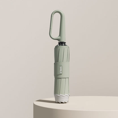 Lightweight Folding Travel Umbrella with Reflective Edge