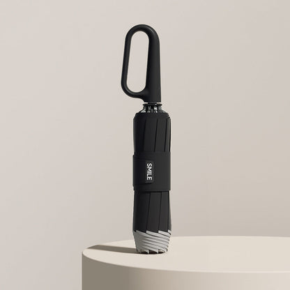 Lightweight Folding Travel Umbrella with Reflective Edge