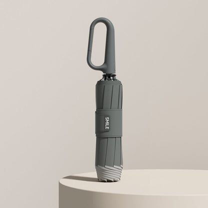 Lightweight Folding Travel Umbrella with Reflective Edge