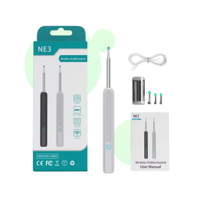 Otoscope Réchargeable avec Écran LED pour Nettoyage d'Oreilles Précis - Marcherelle